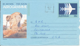 Australia Aerogramme Sent To USA 26-9-1983 - Aerogramme