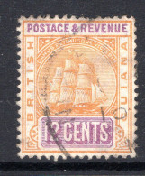 British Guiana 1907-10 Ship - Change Of Colour - 12c Orange & Mauve Used (SG 257) - Brits-Guiana (...-1966)