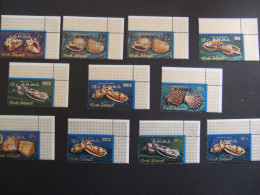 Cook Is. Shells 11v Ovpt 'O.H.M.S.' 1978 MNH** SG#O16-O26. (P51-01=TVN) - Cook