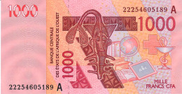 W.A.S. IVORY COST P115Av 1000 FRANCS (20)22 2022  Signature 45  UNC. - West-Afrikaanse Staten