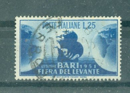 ITALIE - N°608 Oblitéré - 15° Foire Du Levant, à Bari. - 1946-60: Used