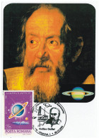 MAX 30 - 205 CALILEO GALILEI, Romania - Maximum Card - 2009 - Astronomy