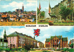 BELGIQUE - Bonjour D'Arlon - Multivues - Fontaine - Monument - Carte Postale - Arlon