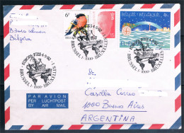 Storia Postale Belgio 1992. Lettera Per  Argentina - Lettres & Documents