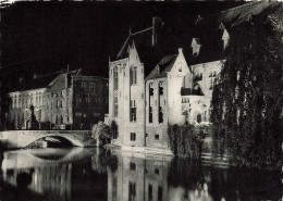 BELGIQUE - Brugge - Bruges - Illumination Du Quai Du Rosaire - Carte Postale Ancienne - Brugge