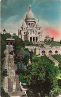 FRANCE - Vue Sur La Basilique Du Sacré Cœur De Montmartre (1876-1910) Et Le Funiculaire - Carte Postale Ancienne - Churches