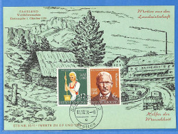 Saar - 1958 - Carte Postale FDC De Saarbrücken - G30642 - Cartas & Documentos