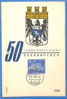 Saar - 1958 - Carte Postale FDC De Saarbrücken - G30638 - Briefe U. Dokumente