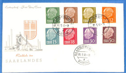 Saar - 1957 - Lettre FDC De Saarbrücken - G30631 - Briefe U. Dokumente