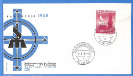 Saar - 1958 - Lettre FDC De Saarbrücken - G30618 - Briefe U. Dokumente