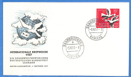 Saar - 1957 - Lettre FDC De Saarbrücken - G30621 - Covers & Documents