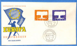 Saar - 1957 - Lettre FDC De Saarbrücken - G30620 - Brieven En Documenten