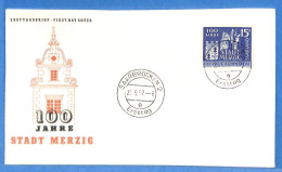 Saar - 1957 - Lettre FDC De Saarbrücken - G30607 - Storia Postale