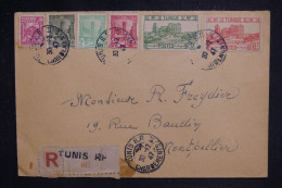 TUNISIE - Enveloppe Commerciale En Recommandé De Tunis Pour Montpellier En 1947  - L 150628 - Cartas & Documentos