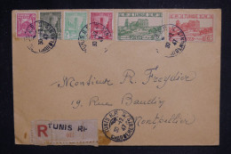 TUNISIE - Enveloppe Commerciale En Recommandé De Tunis Pour Montpellier En 1947  - L 150628 - Briefe U. Dokumente
