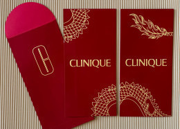 CC Chinese Lunar New Year "1 EX. ! CLINIQUE X 2 " Red Pockets RED CNY 2024 - Modern (ab 1961)