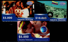 TT50-COLOMBIA PREPAID CARDS - 2002 - USED - TELECOM - $5.000 AND $10.000 - Kolumbien