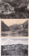 3834	421	Vianden, Les Ruines – L’Our Et Le Chateau – Panorama (3 Cartes) (voir Coins, Voir Verso) - Vianden