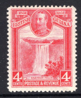 British Guiana 1931 KGV - Centenary Of County Union - 4c Kaieteur Falls HM (SG 285) - Britisch-Guayana (...-1966)