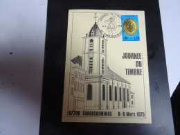 FRANCE  SARREGUEMINES 1975 Journée Du Timbre  -CP - Covers & Documents