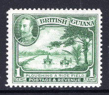 British Guiana 1934-51 KGV Pictorials - 1c Ploughing A Rice Field HM (SG 288) - Brits-Guiana (...-1966)