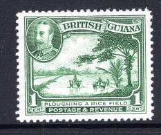 British Guiana 1934-51 KGV Pictorials - 1c Ploughing A Rice Field HM (SG 288) - Guyane Britannique (...-1966)