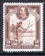 British Guiana 1934-51 KGV Pictorials - 2c Shooting Fish HM (SG 289) - Guyane Britannique (...-1966)
