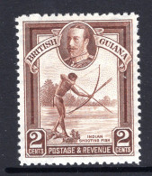 British Guiana 1934-51 KGV Pictorials - 2c Shooting Fish HM (SG 289) - Brits-Guiana (...-1966)