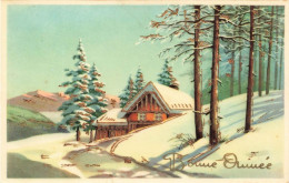 FETES - VOEUX - Nouvel An - Bonne Année - Une Maison Dans La Neige - Carte Postale Ancienne - New Year