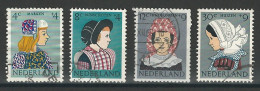 Niederlande NVPH 747, 749-51 , Mi 755, 757-59 O - Used Stamps