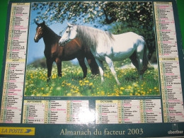 Almanach Du Facteur 2003 , Calendrier Chevaux Berger Allemand ( Nord 59) - Formato Grande : 2001-...