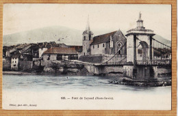 20963 / SEYSSEL Haute-Savoie Le Pont 1903 à FREVAL Hotel Des Alpes Evian-Les-Bains / Photo PITTIER 835 - Seyssel