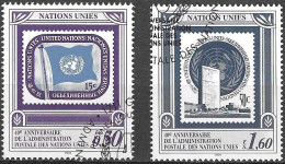 O.N.U. GENEVE - 1991 - 40° A.P.N.U - SERIE 2 VALORI  - USATA (YVERT 214\5 - MICHEL 206\7) - Used Stamps