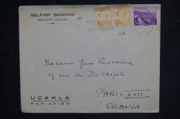 TURQUIE - Enveloppe Commerciale De Istanbul Pour Paris Par Avion  - L 150648 - Cartas & Documentos
