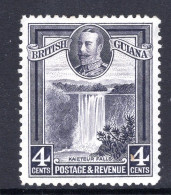 British Guiana 1934-51 KGV Pictorials - 4c Kaieteur Falls HM (SG 291) - British Guiana (...-1966)