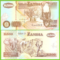 ZAMBIA 500 KWACHA 1992 P-39b UNC - Zambie