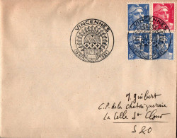 N°1906 V -cachet Vincennes -le 16 Avril 1951 - Bolli Provvisori