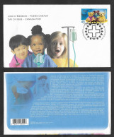 SE)2004 CANADA, ABOUT FIRST DAY, HEALTH SERIES, CENTENNIAL OF THE MONTREAL CHILDREN'S HOSPITAL, TEDDY BEARS, FDC - Ongebruikt