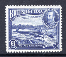 British Guiana 1934-51 KGV Pictorials - 6c Shooting Logs Over Falls HM (SG 292) - Britisch-Guayana (...-1966)