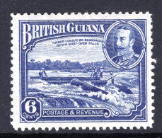 British Guiana 1934-51 KGV Pictorials - 6c Shooting Logs Over Falls HM (SG 292) - Guyane Britannique (...-1966)