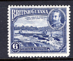 British Guiana 1934-51 KGV Pictorials - 6c Shooting Logs Over Falls HM (SG 292) - British Guiana (...-1966)