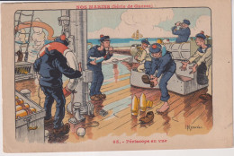 CPA Colorisé-  ILLUSTRATEUR  GERVESE H-SIE DE GUERRE-NOS MARINS-N°65-PERISCOPE EN VUE - Gervese, H.