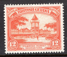 British Guiana 1934-51 KGV Pictorials - 12c Stabroek Market - P.14 X 13 - HM (SG 293a) - British Guiana (...-1966)