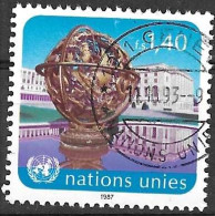 O.N.U. GENEVE - 1987 - SERIE ORDINARIA - FR. 1,40 - USATO (YVERT 153 - MICHEL 153) - Usati