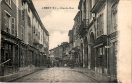 Ambérieu ?? Grande Rue Ain Cpa Ecrite Au Dos En TB.Etat - Unclassified