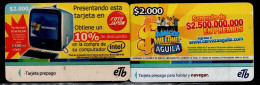 TT59-COLOMBIA PREPAID CARDS - 2008 - USED - ETB - EMPRESA DE TELEFONOS DE BOGOTA - Colombie