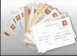 30 CARTE POSTALES - Correspondances Militaires  En 1941 Et 1942 - Documenti