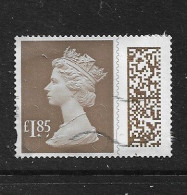 GB 2022 QE Ll MACHIN £1.85 SECURITY WITH BARCODE - Used Stamps