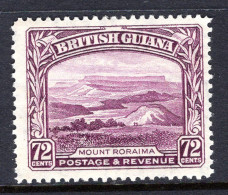 British Guiana 1934-51 KGV Pictorials - 72c Mount Roraima HM (SG 298) - British Guiana (...-1966)