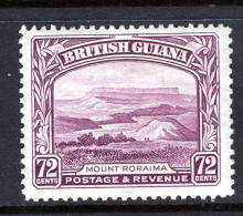 British Guiana 1934-51 KGV Pictorials - 72c Mount Roraima HM (SG 298) - Britisch-Guayana (...-1966)